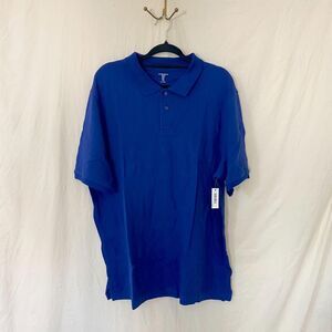 NWT Amazon Essentials Regular Blue Polo Shirt Size XL